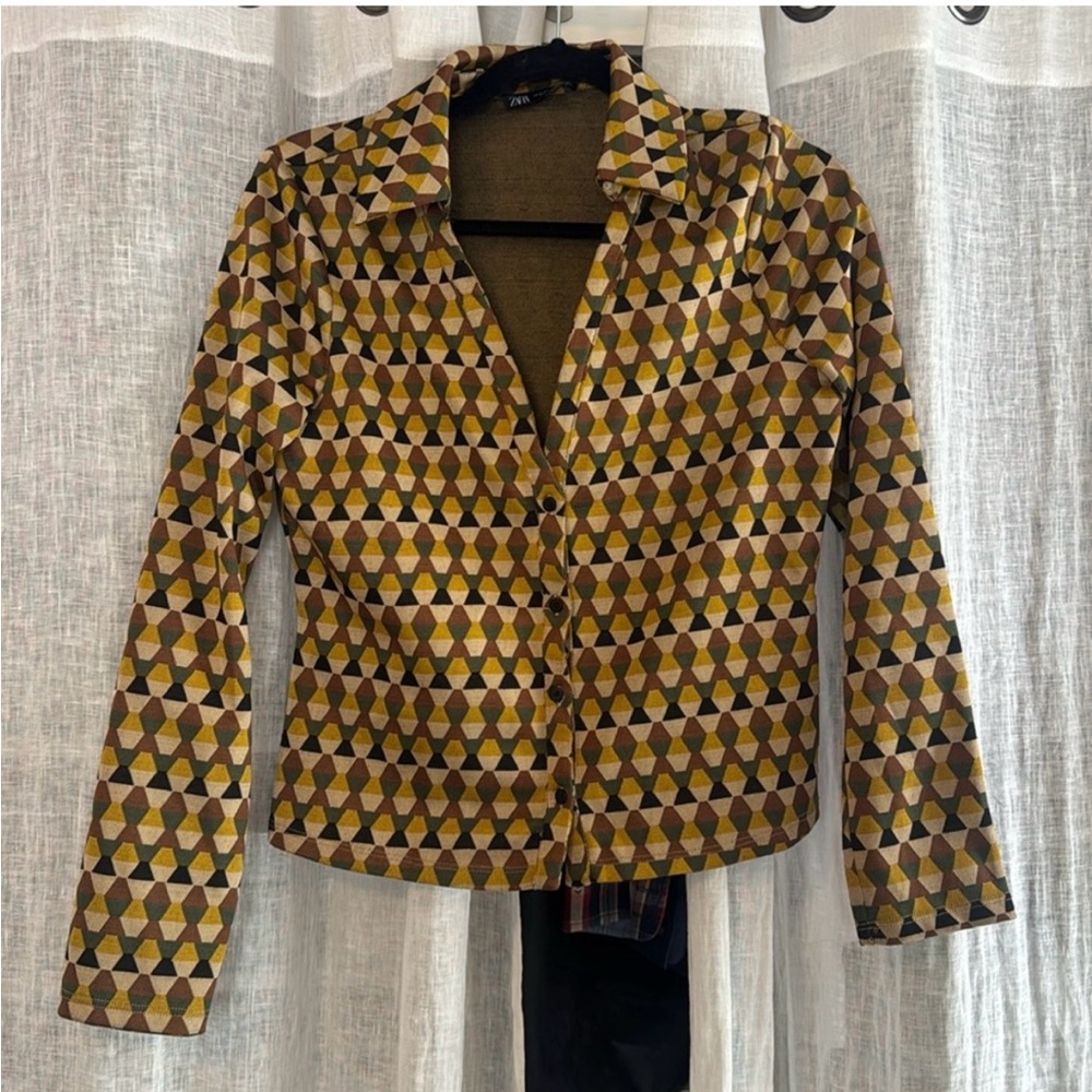 Zara Johnny collar shirt
